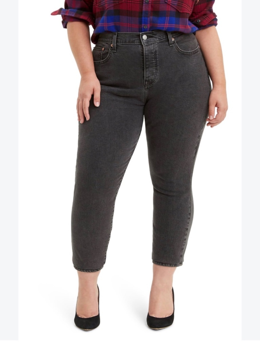 LEVIS’ premium woman wedgie skinny high rise pre washed plus size 22w